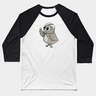 Peg Leg Pirate Owl Baseball T-Shirt